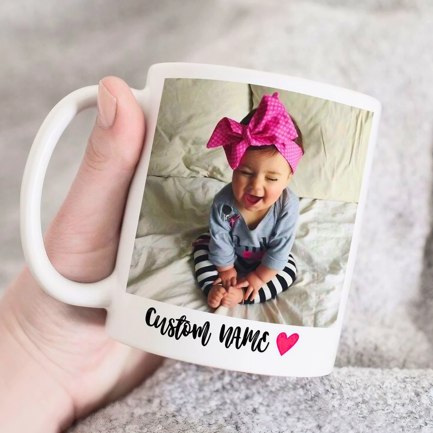 White Photo Mug Customized Picture with your Design Printing | High Quality Printing!!