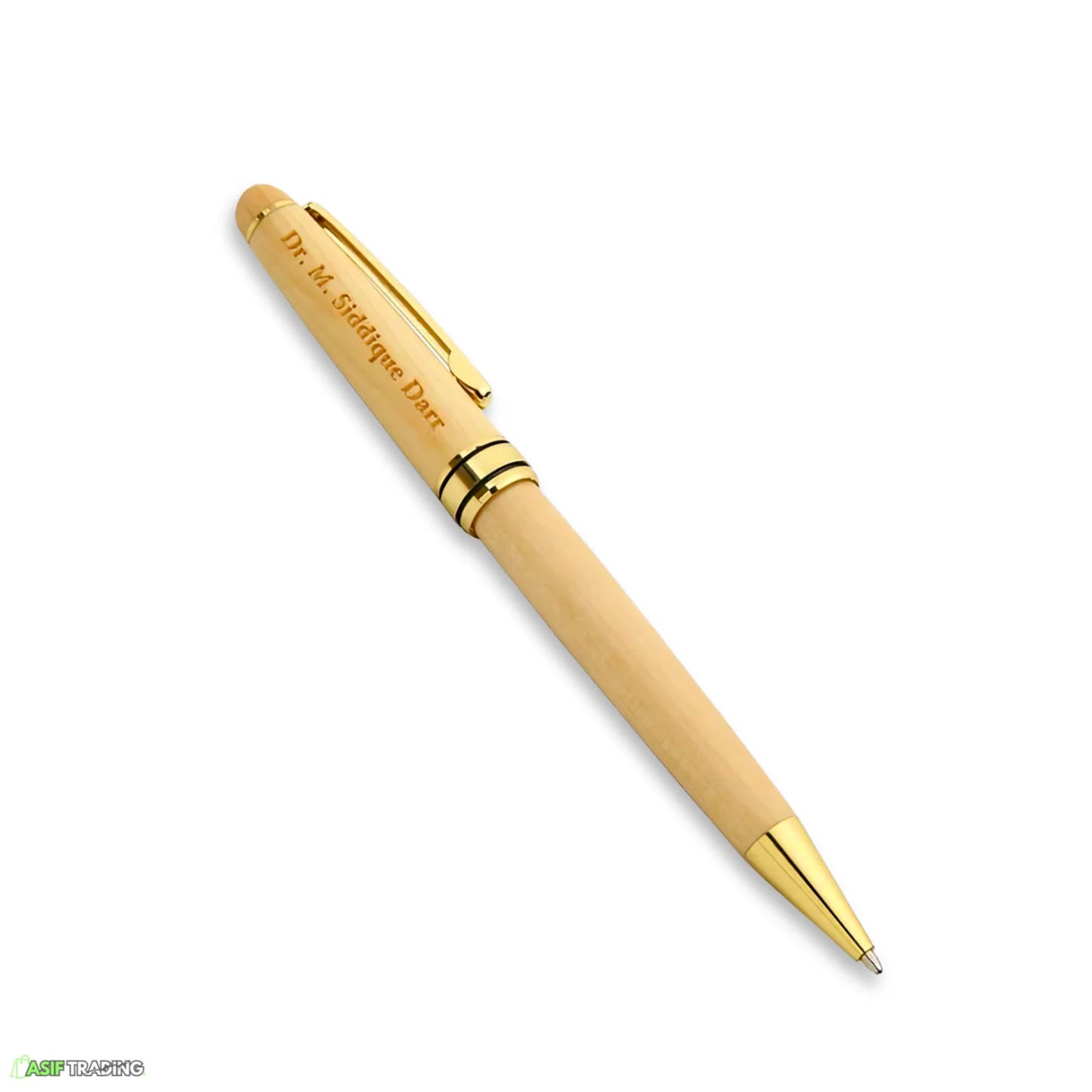 Customized Name Luxury Wooden Ballpoint Pen Gift Set with Wooden Box