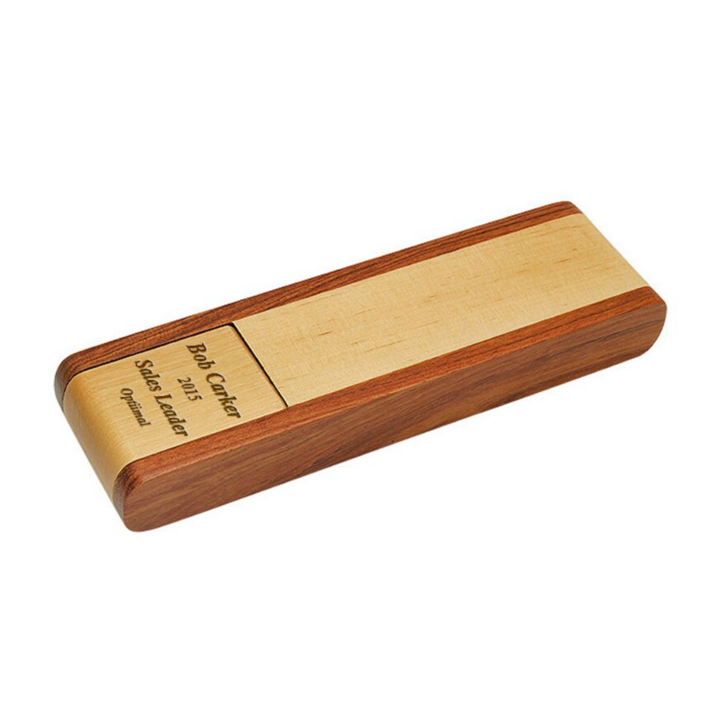 Customized Name Luxury Wooden Ballpoint Pen Gift Set with Wooden Box