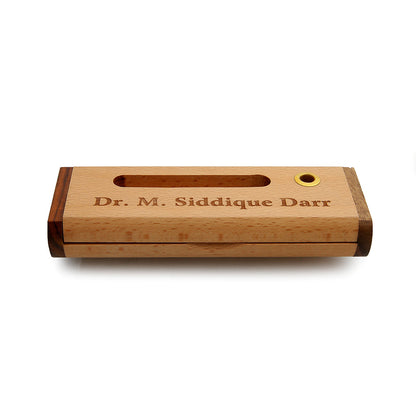Executive Wooden Pen With Engraved Name (Wooden Set)