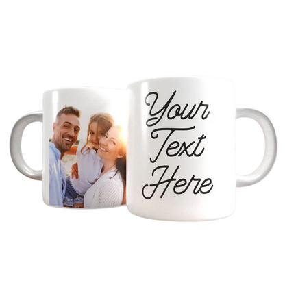Customized White Mug Photo Print| Your Design Printed in High Quality