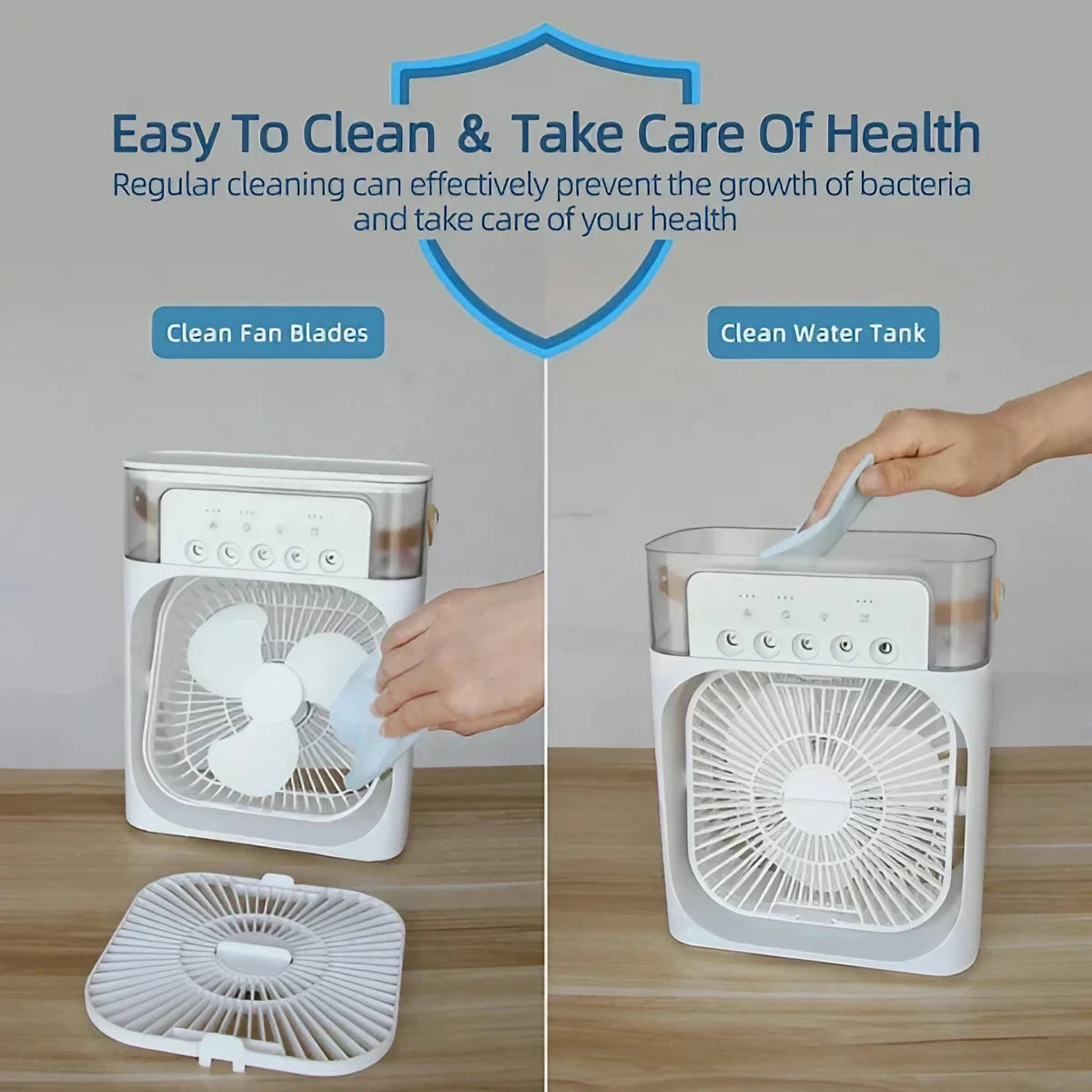 Portable Air Conditioner Fan With Led Night Light