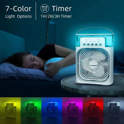 Portable Air Conditioner Fan With Led Night Light
